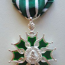 Chevalier des Arts & Lettres, 2012 (whereabouts of medal unknown since 2014)